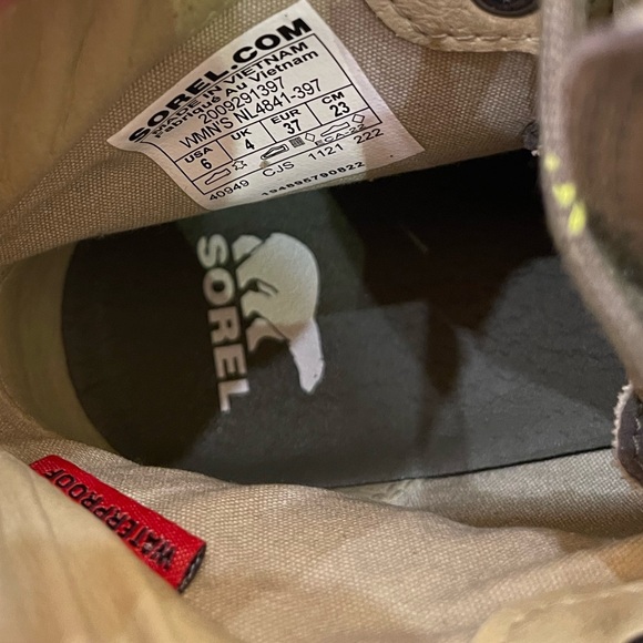 SOREL Lennox Hiker STKD Boots In Green Size 6 - Picture 8 of 11